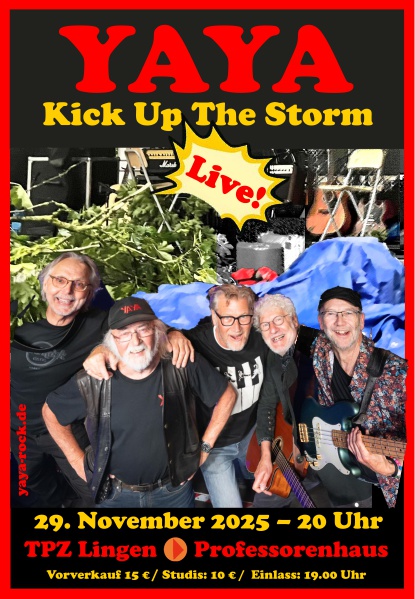 Plakat Kick Up The Storm Professorenhaus